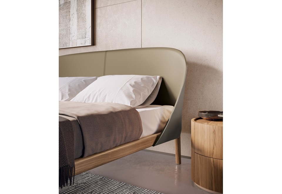 seconda foto TAMAGO Letto matrimoniale in legno