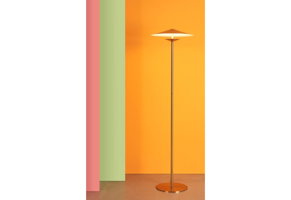 terza foto LAOS Lampada da terra in ottone