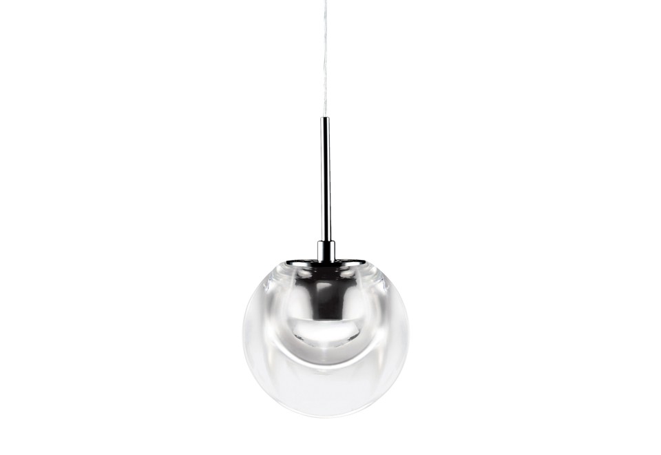 prima foto DEW Lampada a sospensione a LED in alluminio e vetro