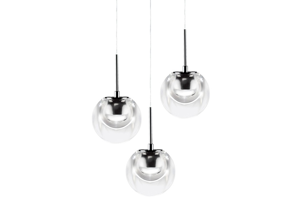 terza foto DEW Lampada a sospensione a LED in alluminio e vetro