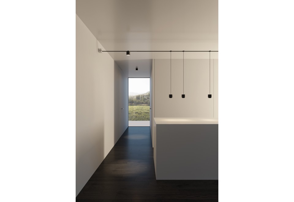 terza foto LEVEL ZOOM Spot a sospensione a LED in alluminio su binario