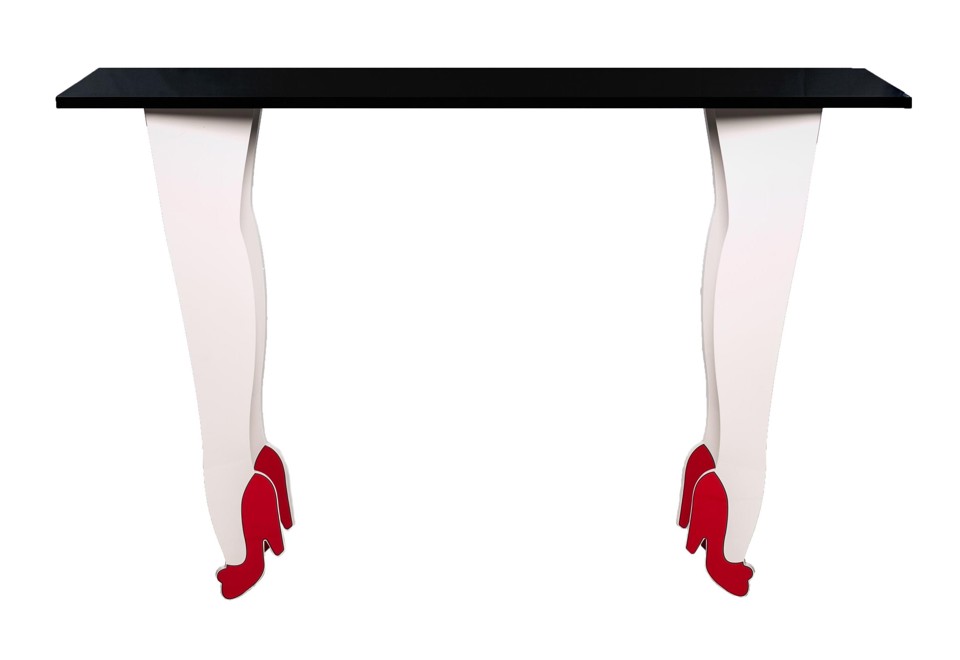 prima foto HIGH HEELS Consolle in alluminio