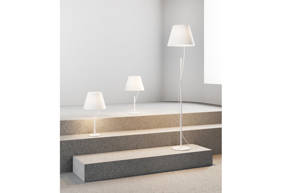 seconda foto HOVER Lampada da terra a LED in carta e metallo