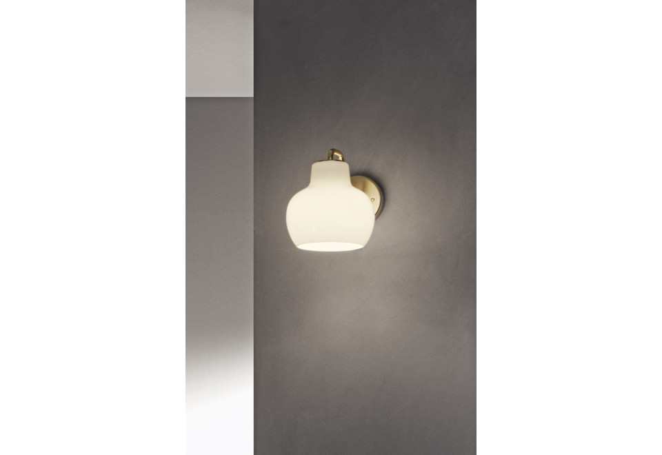 terza foto VL RING CROWN Applique in vetro opale