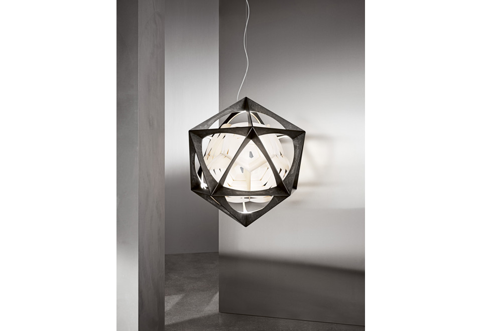 seconda foto OE QUASI LIGHT Lampada a sospensione a LED in policarbonato e alluminio