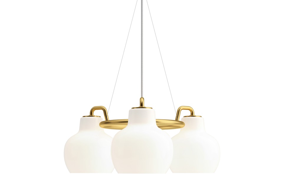 prima foto VL RING CROWN 3 5 7 Lampada a sospensione in vetro opale