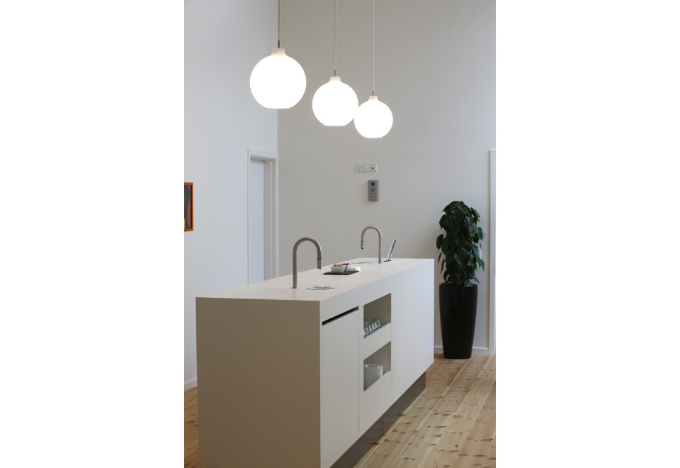 seconda foto WOHLERT Lampada a sospensione in vetro opale