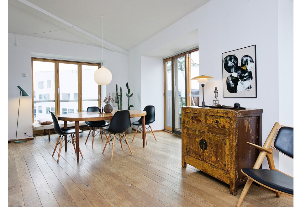 terza foto WOHLERT Lampada a sospensione in vetro opale