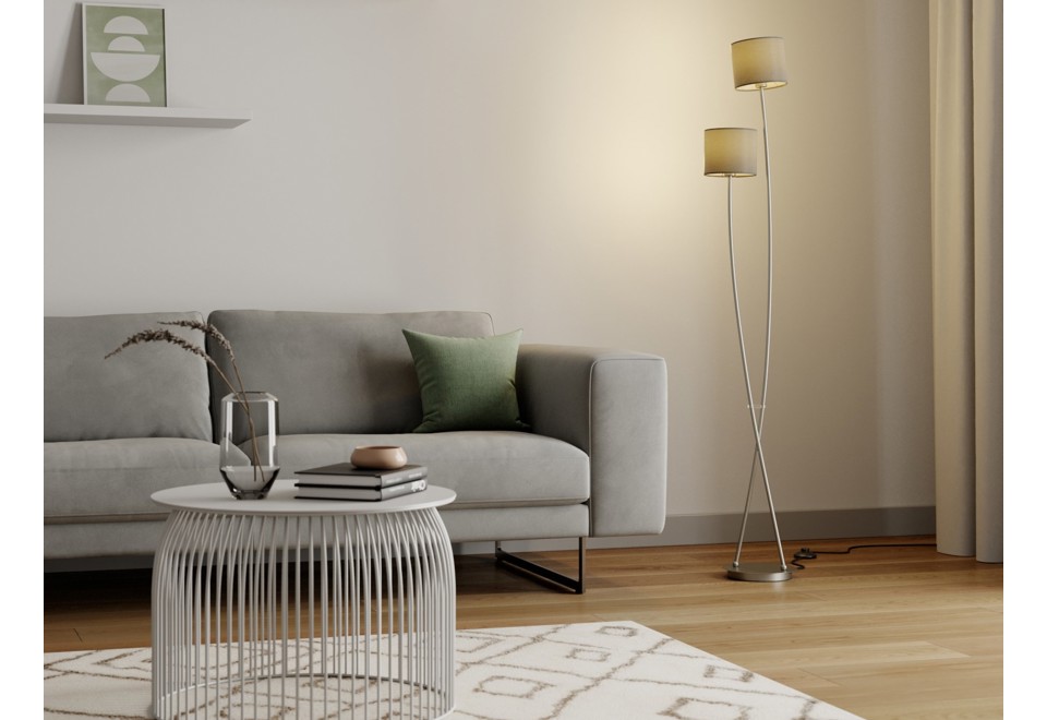 seconda foto JULJANA Lampada da terra in metallo