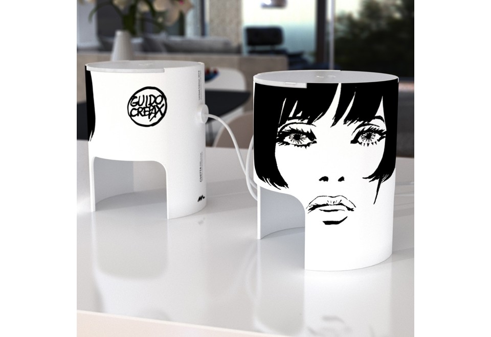 terza foto CIVETTA VALENTINA Lampada da tavolo a LED in alluminio