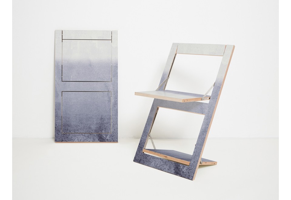 prima foto FLÄPPS FOLDING CHAIR FADING GREY Sedia pieghevole in compensato