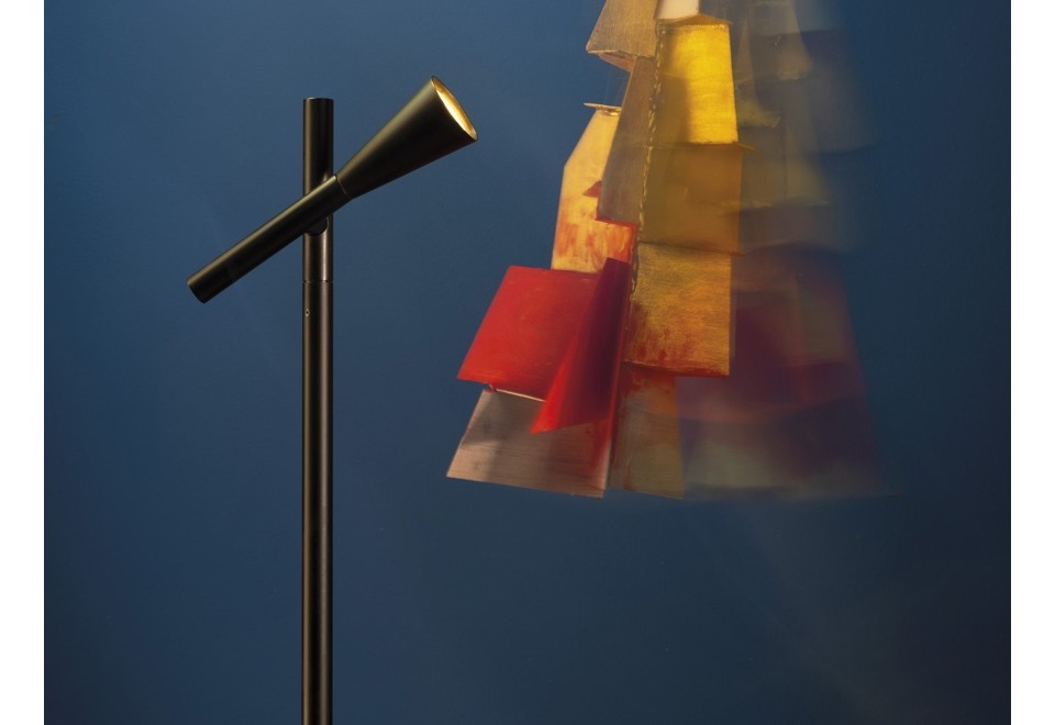 seconda foto COLIBRÌ Lampada da terra a LED orientabile in alluminio