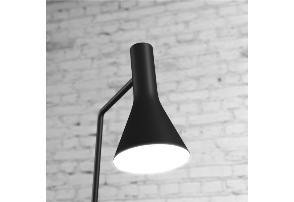 seconda foto BE GOOD Lampada da terra a LED orientabile in metallo