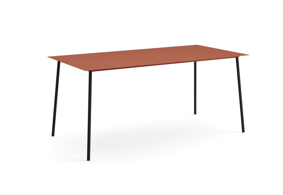 seconda foto AEERI Tavolo alto rettangolare in metallo