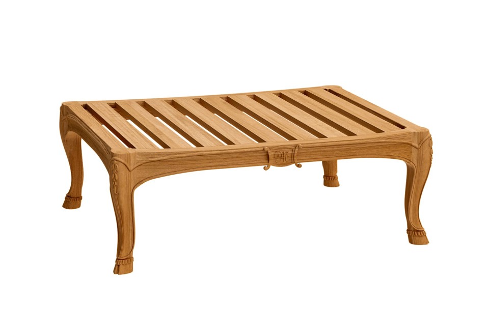 terza foto FLEUR DE LYS Pouf da giardino in teak