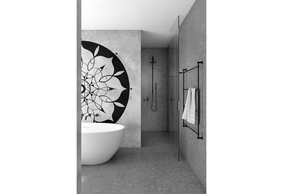 seconda foto MANDALA Carta da parati a motivi lavabile in vinile