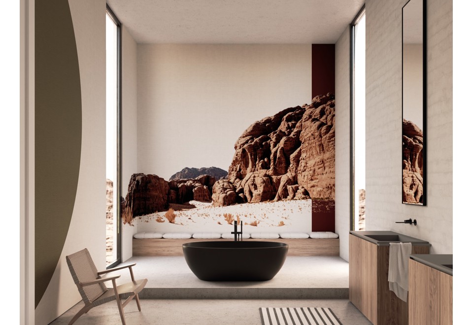 prima foto JORDAN Carta da parati lavabile in vinile con paesaggi