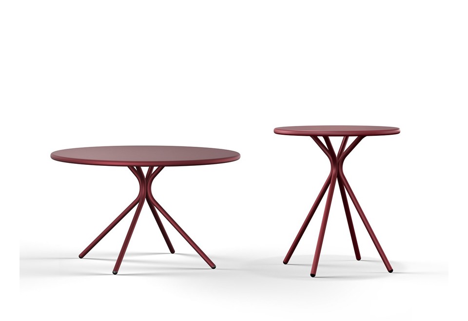 prima foto CRONA STEEL Tavolino di servizio rotondo in acciaio verniciato a polvere