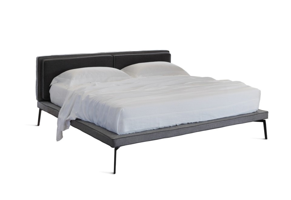 prima foto CAPRI MID CENTURY Letto imbottito sfoderabile matrimoniale o singolo