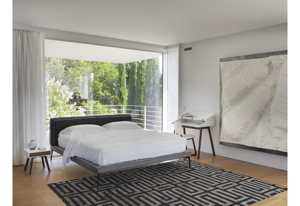 seconda foto CAPRI MID CENTURY Letto imbottito sfoderabile matrimoniale o singolo