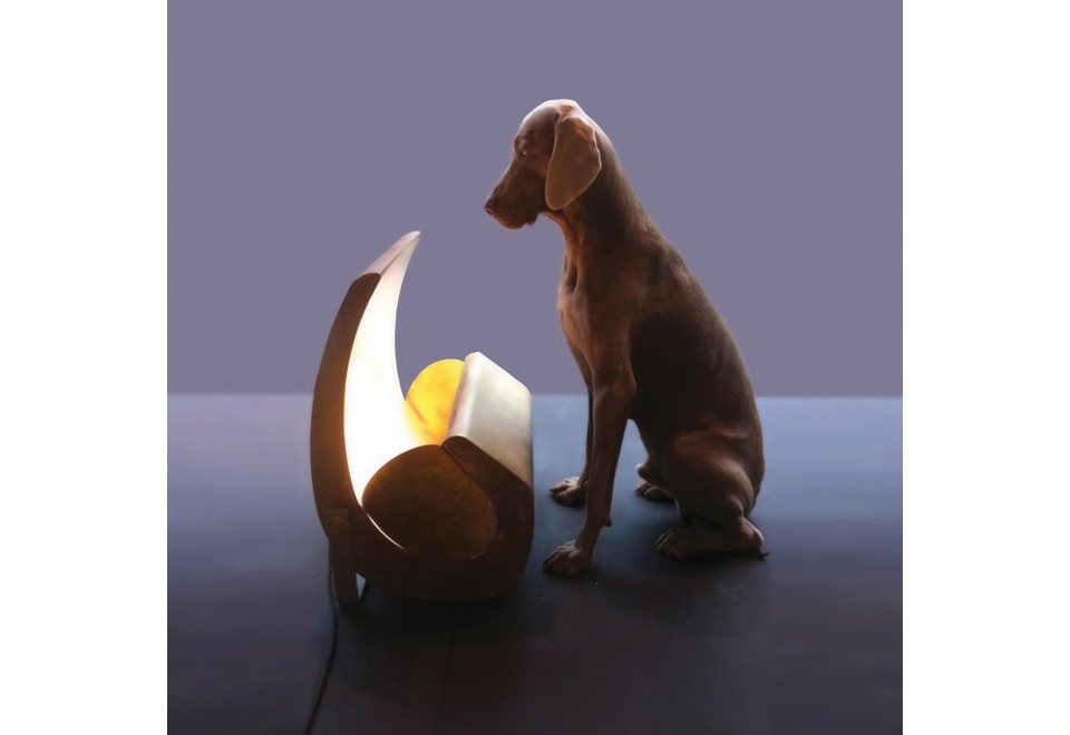 terza foto ESCARGOT Lampada da terra in ottone