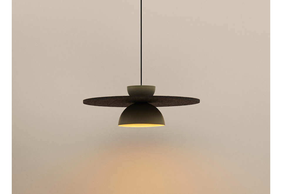 seconda foto TIRES Lampada a sospensione a LED acustica