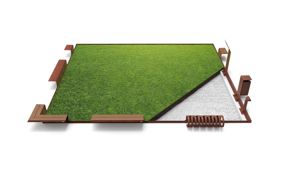 seconda foto JARDIN Segnapasso in acciaio Corten™ per esterni