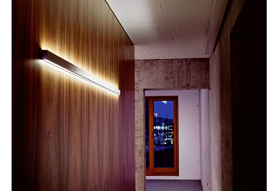 seconda foto ARCHITECTURE WALL LIGHT SYSTEM Lampada da parete a LED in alluminio e vetro