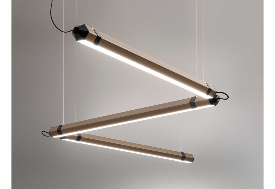 prima foto ZIGO ZAGO Lampada a sospensione a LED in acciaio