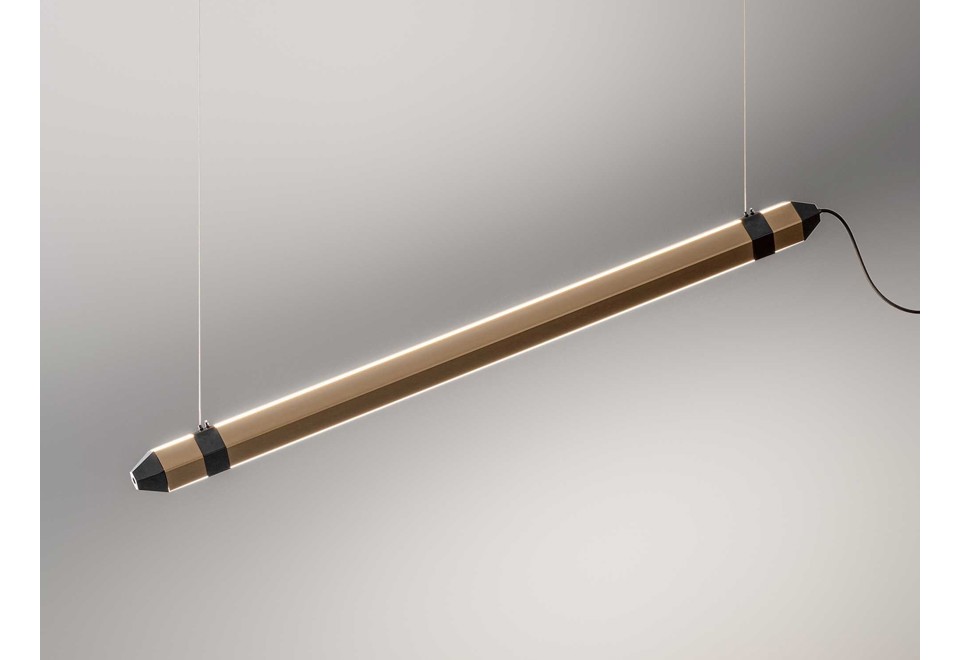 seconda foto ZIGO ZAGO Lampada a sospensione a LED in acciaio