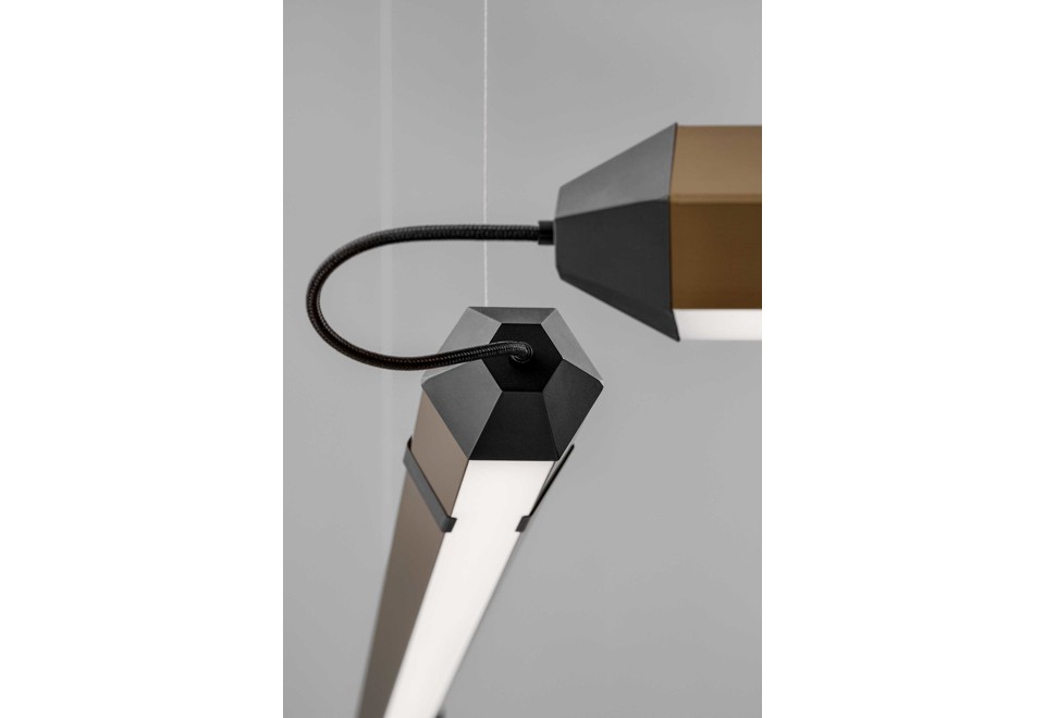 terza foto ZIGO ZAGO Lampada a sospensione a LED in acciaio