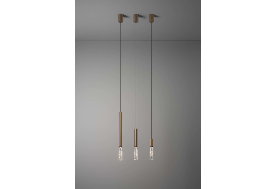 seconda foto BEAM STICK GLASS Lampada a sospensione a LED in vetro