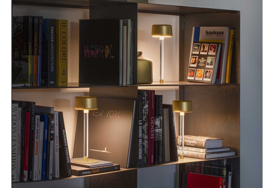 terza foto TEE Lampada da tavolo a LED a batteria con ricarica USB