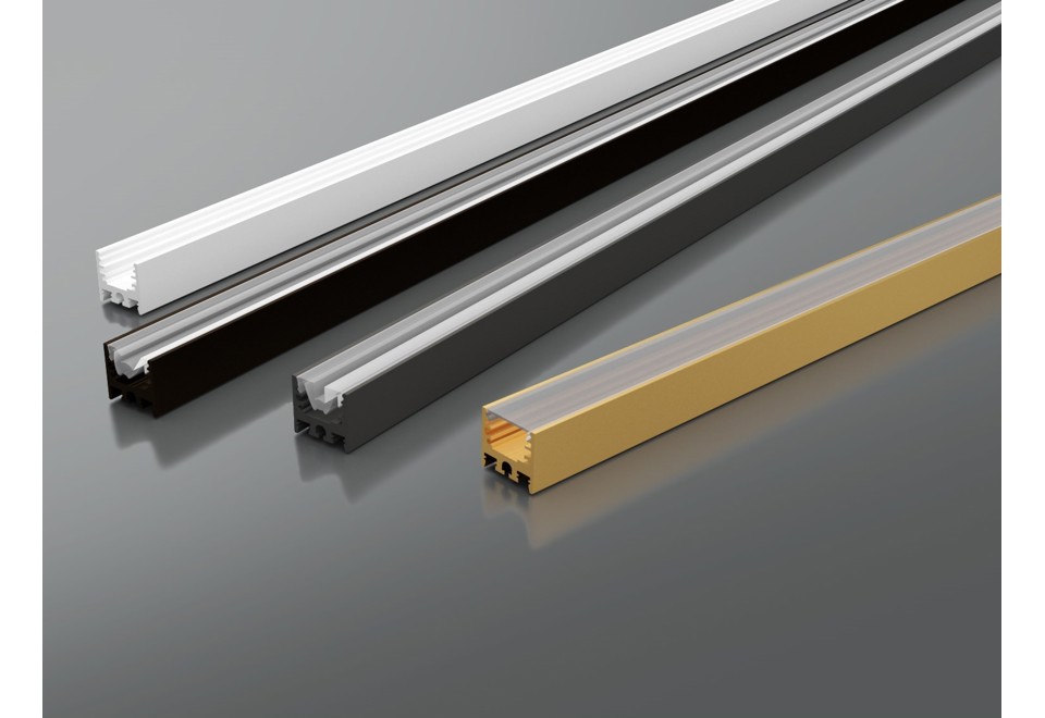 prima foto Q20 Profilo per illuminazione lineare in alluminio per moduli LED