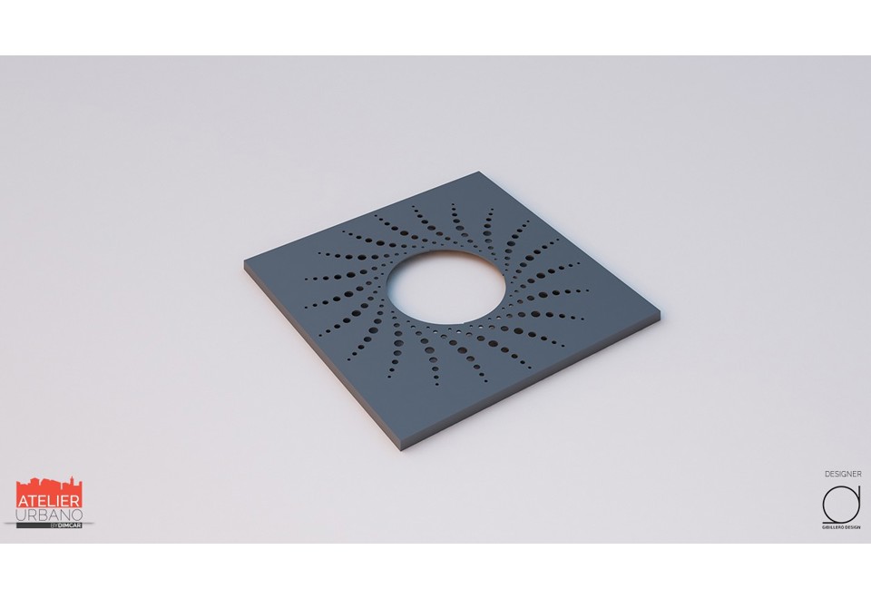 seconda foto SCIROCCO Griglia per alberi in acciaio