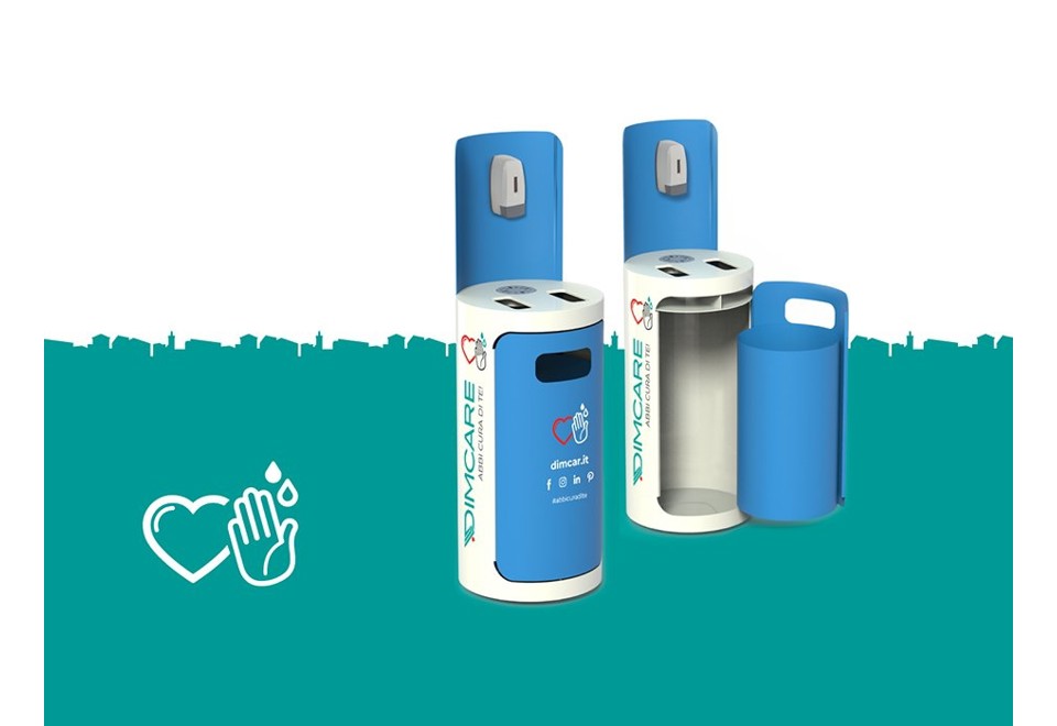 prima foto BRESCIA Totem dispenser in acciaio