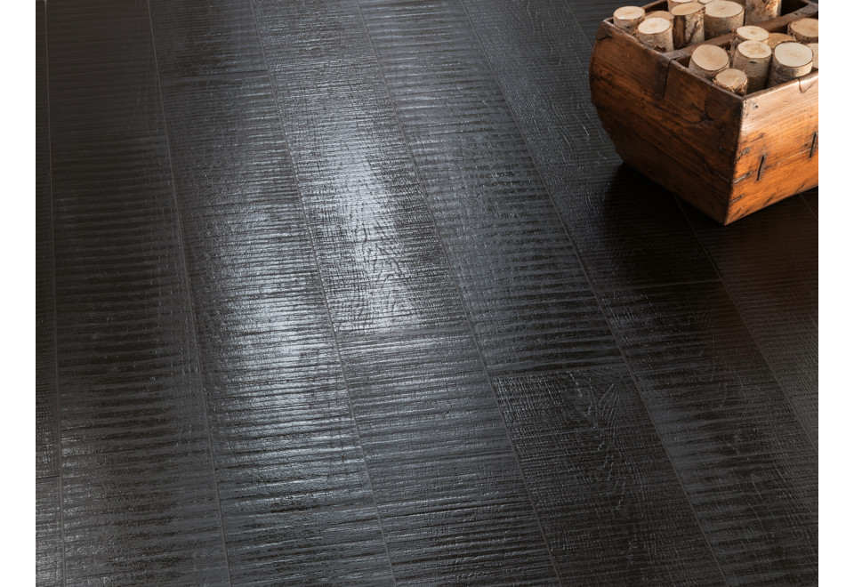 prima foto NO CODE LEGNO LACCATO NERO Pavimento/rivestimento in gres porcellanato effetto legno