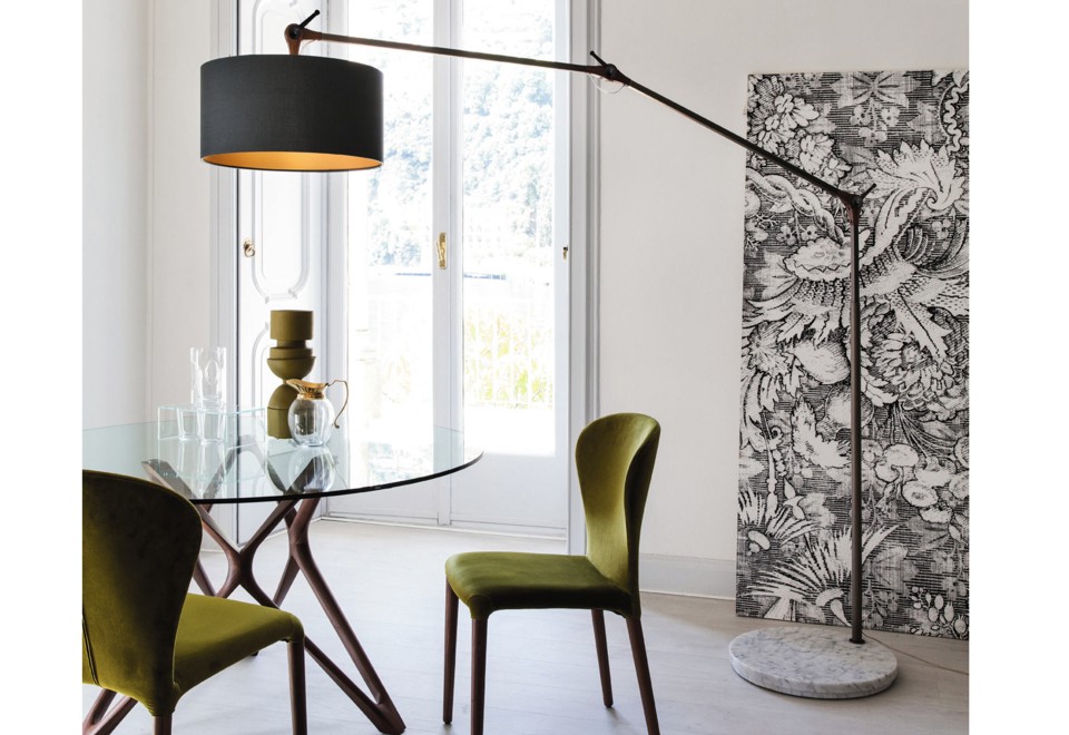 prima foto GARY BIG Lampada da terra orientabile in ottone