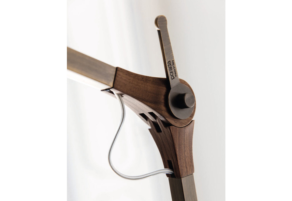 seconda foto GARY BIG Lampada da terra orientabile in ottone