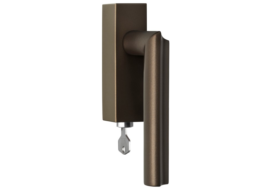 prima foto ECLIPSE DR102 DKLOCK O BR Maniglia per finestre con serratura e finitura bronzo