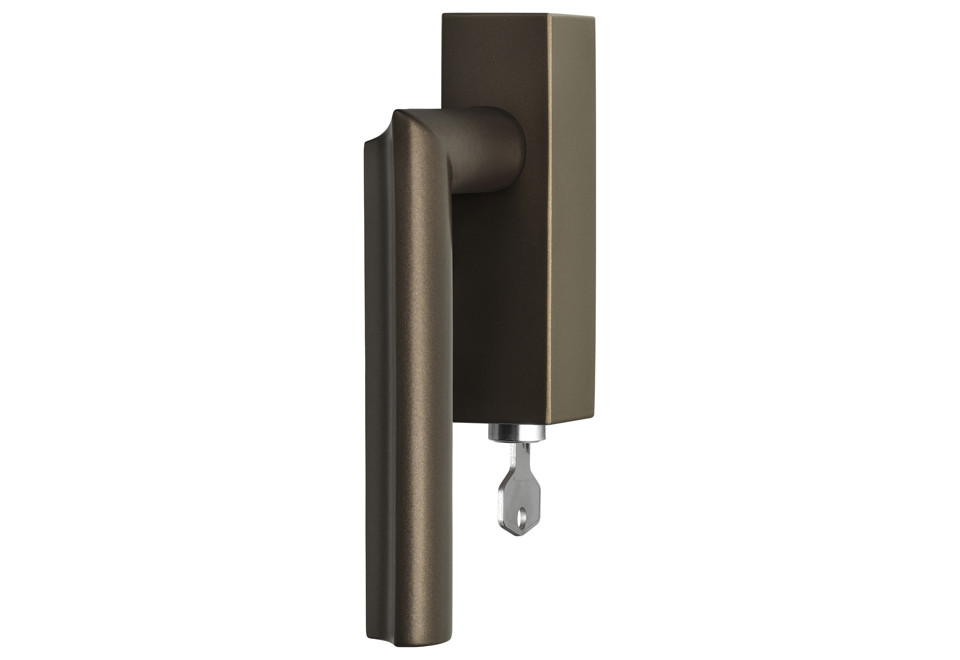 seconda foto ECLIPSE DR102 DKLOCK O BR Maniglia per finestre con serratura e finitura bronzo