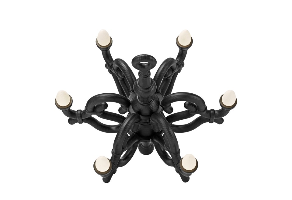 terza foto FALLEN CHANDELIER XL Lampada da terra a LED