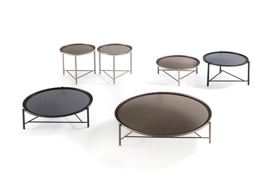 prima foto SANTAMONICA Tavolino rotondo in metallo