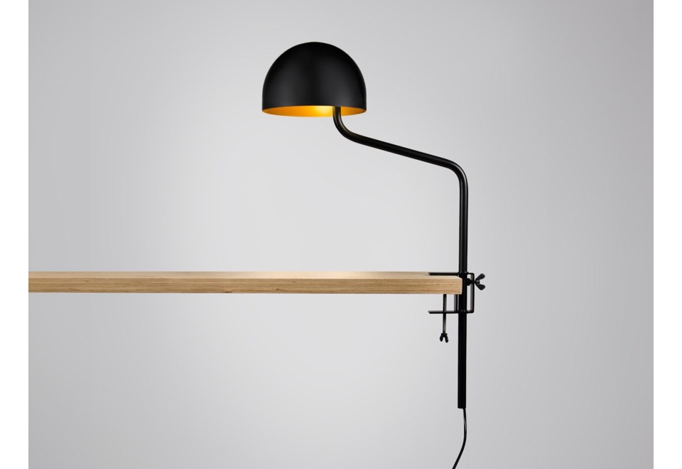 seconda foto OFFICER DESK SHORT Lampada da scrivania a LED orientabile in alluminio verniciato a polvere con morsetto