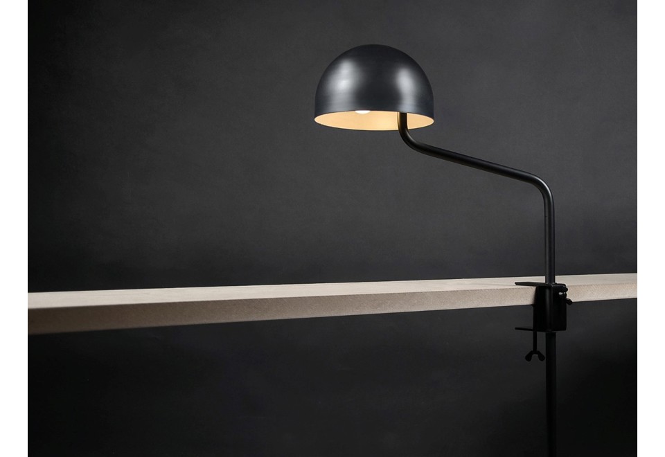 terza foto OFFICER DESK SHORT Lampada da scrivania a LED orientabile in alluminio verniciato a polvere con morsetto