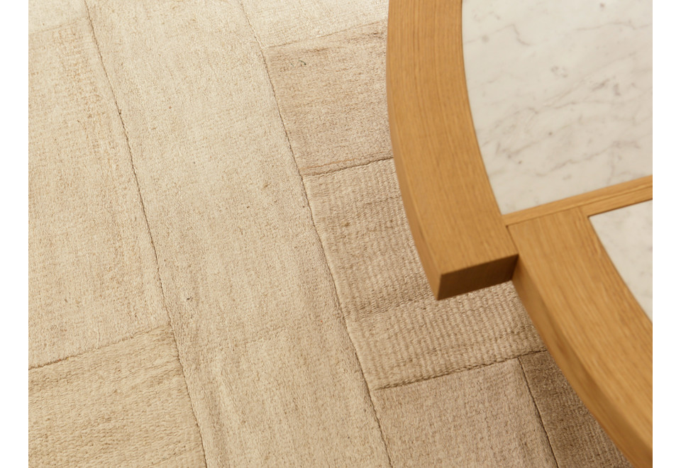 terza foto MEATPACKING ANTIQUE HEMP Tappeto tessuto a mano in canapa antica riciclata