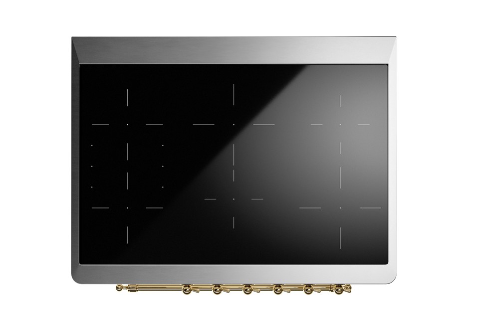 seconda foto Cucina a libera installazione in acciaio con piano cottura a induzione