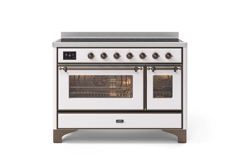 prima foto Cucina a libera installazione in acciaio con piano cottura a induzione