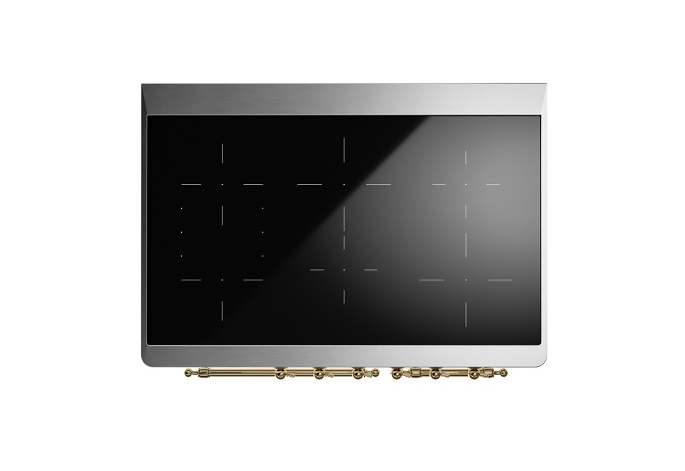 seconda foto Cucina a libera installazione in acciaio con piano cottura a induzione