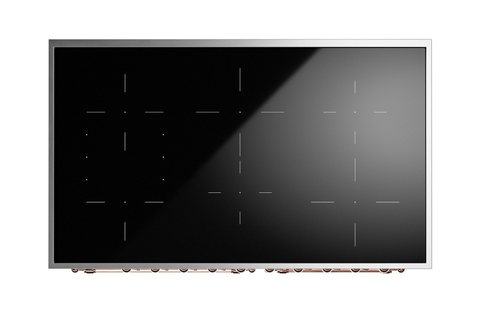 seconda foto Cucina a libera installazione in acciaio con piano cottura a induzione